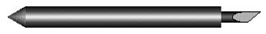 Неоригиналльный нож для плоттеров GCC для толстых материалов. Угол 60°, офсет 0.5 мм, диаметр 2.5 мм (аналог 265017540G)